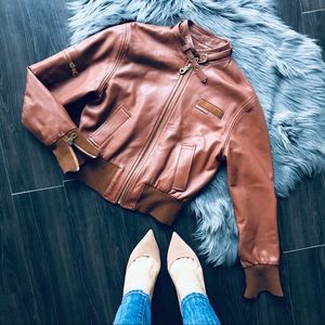 RIRI • MEMBERS ONLY • LAMB SKIN MOTO JACKET SZ 6